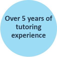 Over 5 years of tutoring experience